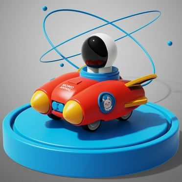 Werulen Toys for Kids Flash Deals Press Space Astronaut Toy Pullback Car Walking Colorful Toy