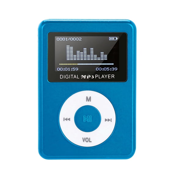 Werulen USB MP3 Player, 32GB Mini Music Player LCD Screen Portable Audio Player, Metal Body MP3 Player for Music, MP3 Player forKidsAdults, MP3 Player with 3.5mm Headphone Jack