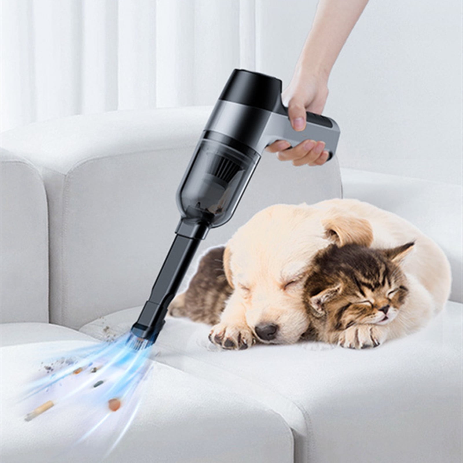 Werulen Vacuum Cleaners For Home Pet Hair Up To 65% Off Car Vacuum Cleaner, 12000 Pa Powerful Suction Rechargeable Strong Wireless Handheld Vacuum, 6000 MAh Long-Lasting Battery Lightweight