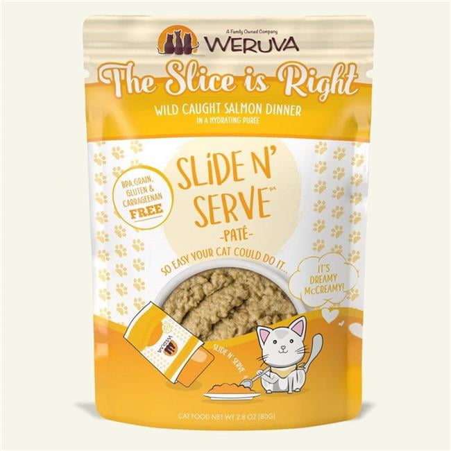 Weruva 2.8 oz Cat Slide \u0026 Serve the Slice is Right Food