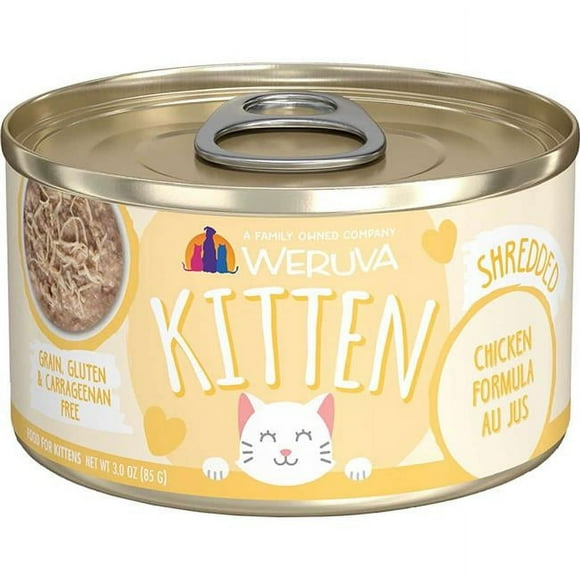 Weruva 3 oz Kitten Chicken Au Jus Cat Treat - Case of 12
