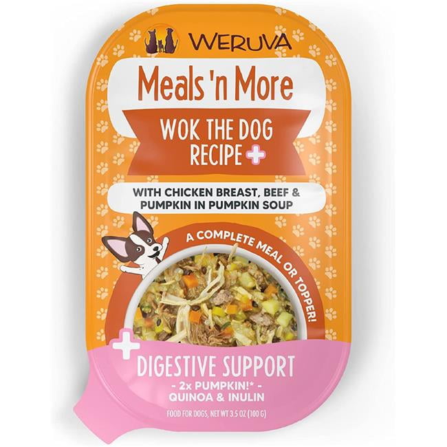Weruva 810028243408 3.5 oz N More Wok The Dog Cup Dog Meals