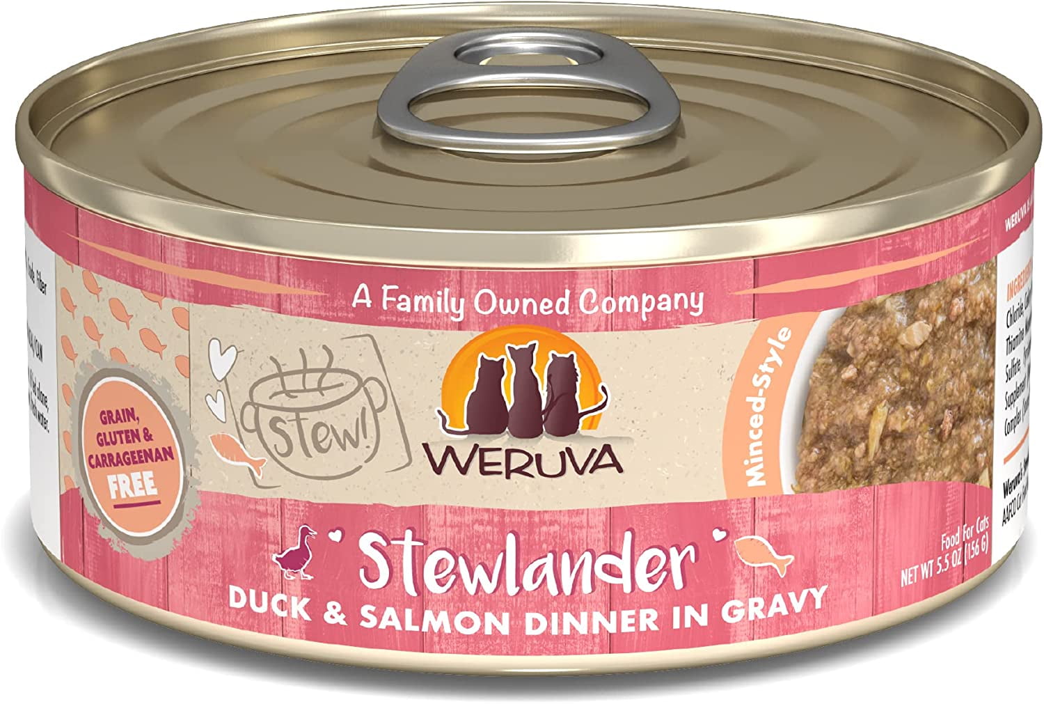 Weruva Classic Cat Stews! Stewlander with Duck & Salmon in Gravy Canned Cat Food Weruva Classic Cat Stews! Stewlander with Duck & Salmon in Gravy Canned Cat Food
