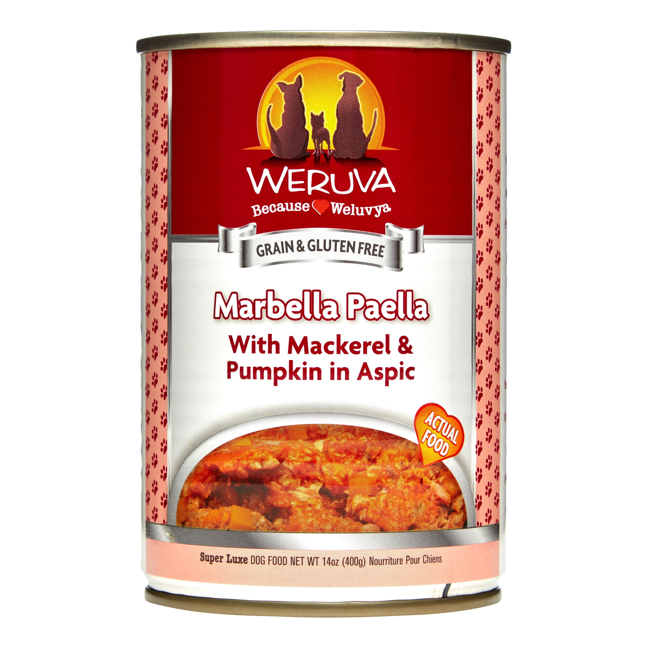Weruva GrainFree Marbella Paella with Mackerel & Pumpkin Wet Dog Food
