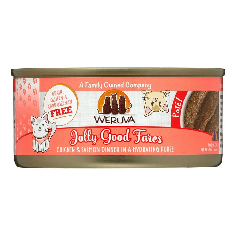 Weruva Jolly Good Fares Wet Cat Food, (8) Cans (Case of