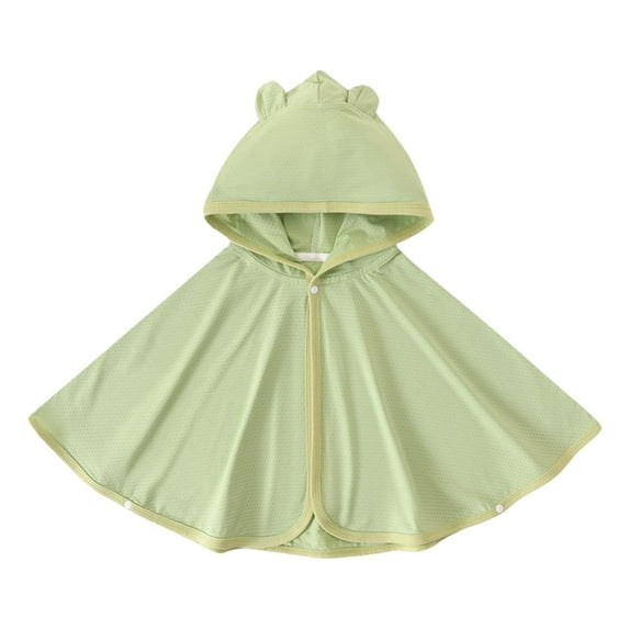 Weryoung Baby Boys Girls Sun Protective Cape Upf 50+ Clothing Outdoors Breathable Onesie Baby Lovely Bodysuits,Green,0-1 Years