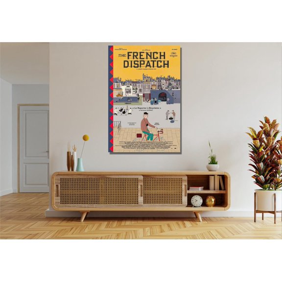 Wes Anderson Style Multi Character Ensembles Office Interior Wall Art, Unframed Poster