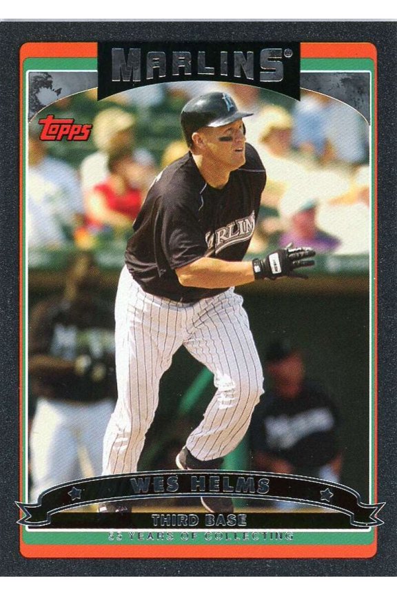 Wes Helms Card 2006 Topps Black #578
