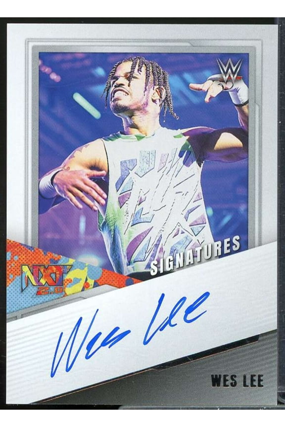 Wes Lee Card 2022 Panini WWE NXT Signatures #NSWLE