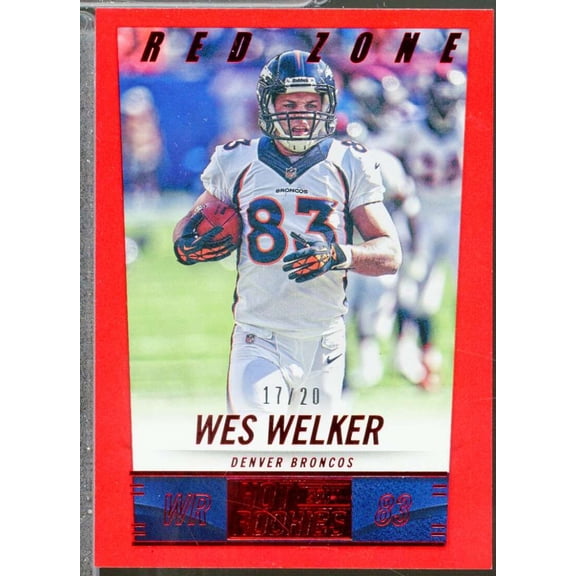 Wes Welker Card 2014 Score Red Zone (17/20) #68