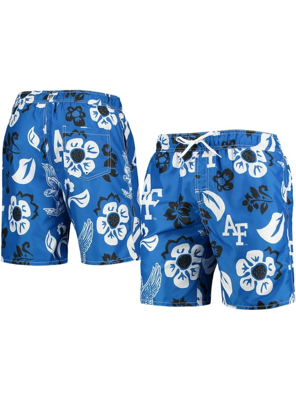 Men's Wes & Willy Royal Air Force Falcons Floral Volley Swim Trunks