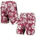 thumbnail image 1 of Men's Wes & Willy Maroon Mississippi State Bulldogs Floral Volley Logo Swim Trunks, 1 of 3