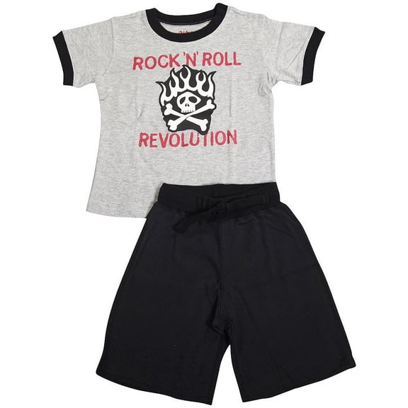 Wes and Willy Toddler Boys Pajamas Male Lounge Wear Sleep Sets Grey 2