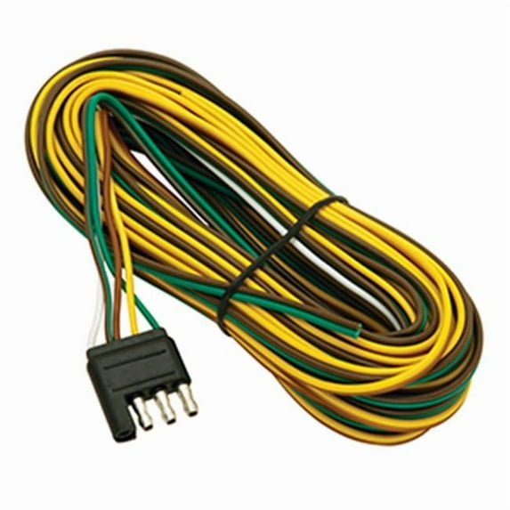 Wesbar 108840 4-Flat Trailer End Connector, 40 Ft. Wishbone Harness, 30 In. Ground, 482 x 1.50 x 0.75 in.