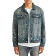 thumbnail image 1 of Wesc Men's Denim Paint Splatter Jacket, 1 of 5