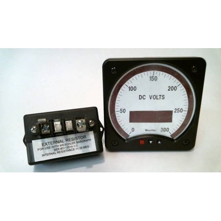 Weschler Instruments BG241 300 Max Scale: 0-300 Voltmeter with External Resistor