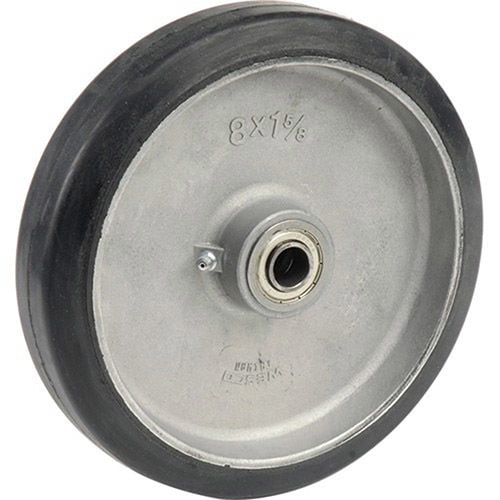 Wesco 8"" x 1-1/2"" Mold-On Rubber Wheel 108545 - 5/8"" Axle Size