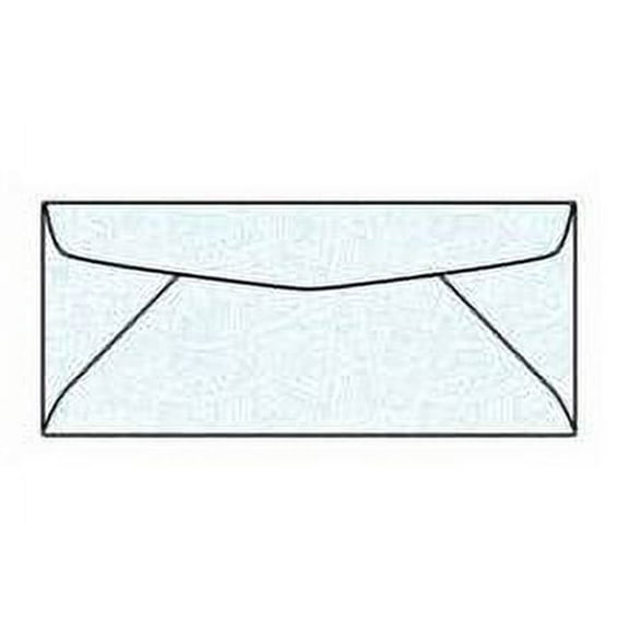 Wesco Business Security Envelopes, No. 10 (4-1/8" x 9-1/2") White Vellum w Blue Security Tint 24 lb (SFI Certified), Diagonal Seams, No Window - Case of 2500