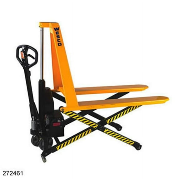 Wesco Industrial 272754 Scissor Hi-Lift Pallet Truck 27 x 44.5 in.