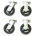 thumbnail image 1 of Wesco Industrial 273612 Caster Set Mrah62 - 6 x 2 Moldon Rubber, 1 of 1