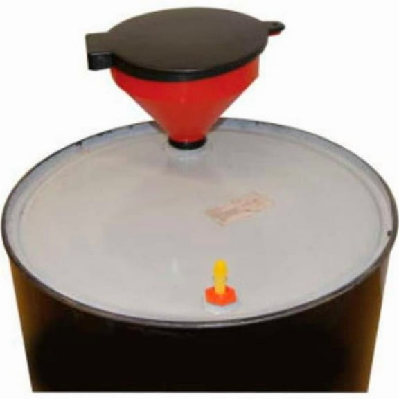 Wesco Industrial Products 7714000 272140 Drum Funnel with Lockable Cover - Red