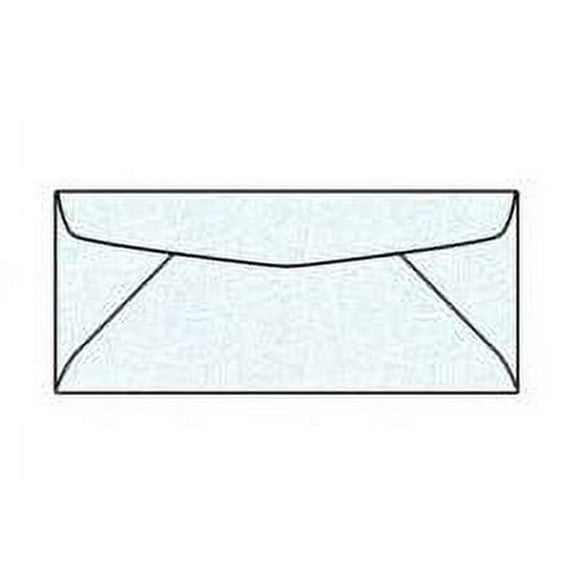 Wesco Regular Security Envelopes, No. 9 (3-7/8" x 8-7/8") White Vellum w Blue Security Tint 24 lb (SFI Certified), Diagonal Seams, No Window - Box of 500