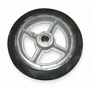 Wesco Wheel,6 x1 1/2",Mold On Rubber 108839