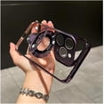 thumbnail image 1 of Weseecase Double Stand Case Cover for iPhone, Weseecase Transparent Electroplated Four Corners Shockproof Magnetic Case, for iPhone 16/15/14/13 Pro Max Series, 1 of 4
