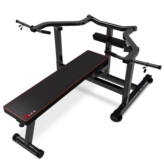 Wesfital Chest Press Machine Bench Press Set Arm and AB Workouts Dumbbell Rack Gym Bar Steel 660lbs