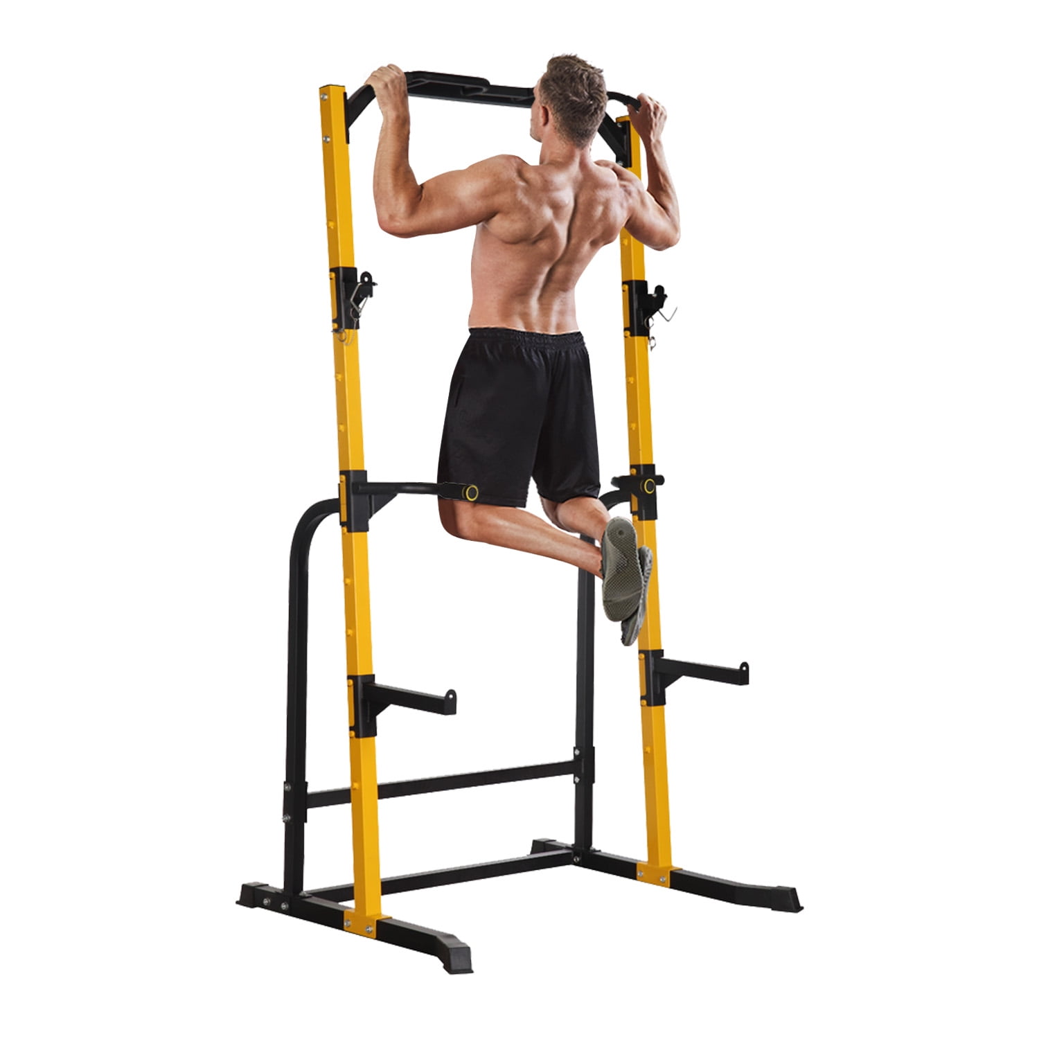 Wesfital Multi Function Power Tower with Adjustable Barbell Rack