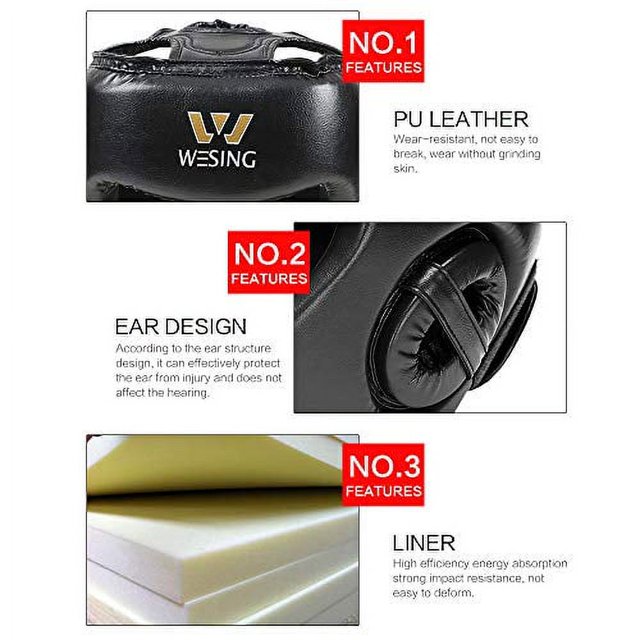 Wesing 6 oz Boxing Gloves for Kids with Headgear Boxing Protective Gear