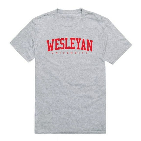 Wesleyan University Cardinals Game Day T-Shirt, Heather Grey - Small