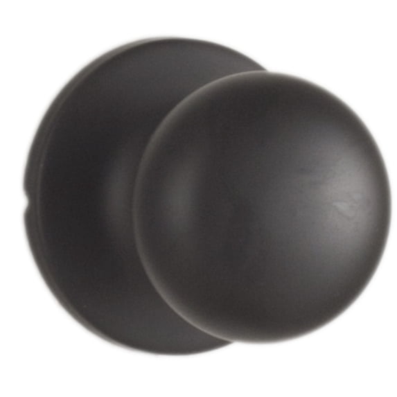 Weslock 00200S2S2 Salem Passage Door Knob Set with Round Rose Matte Black Knobset Passage