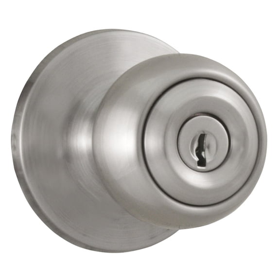 Weslock 00240GNGNFR23 Hudson Entry Lock with Adjustable Latch and Full Lip Strike Satin Nickel Finish