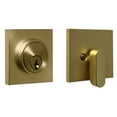thumbnail image 1 of Weslock 00771-4-4FR22 Keyed One Side Square Single Cylinder Deadbolt, Satin Brass, 1 of 1