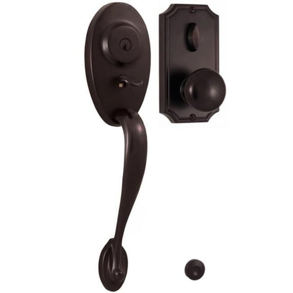 Weslock 01441-1I1SL2D Lexington 1400 Series Panic Proof Entry with Interior Impresa Knob - Oil Rubbed Bronze Finish