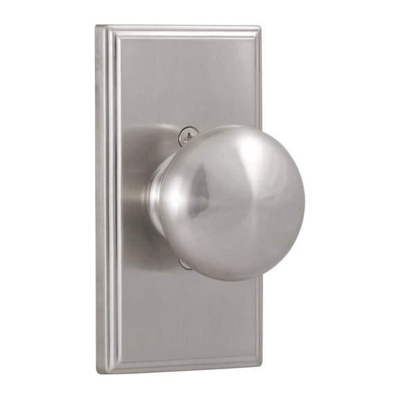 Weslock 03705in--0020 Impresa Woodward Half Dummy Lock Satin Nickel Finish