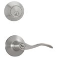 thumbnail image 1 of Weslock 02271XNXNFR22 New Haven Single Cylinder Keyed Entry Door Lever Set And Deadbolt, 1 of 2