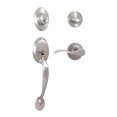 thumbnail image 1 of Weslock R2810-NXNFR2D Hillcrest Single Cylinder Handleset with Right Hand New Haven Trim with Adjustable Latch & Round Corner Strikes, Satin Nickel, 1 of 2