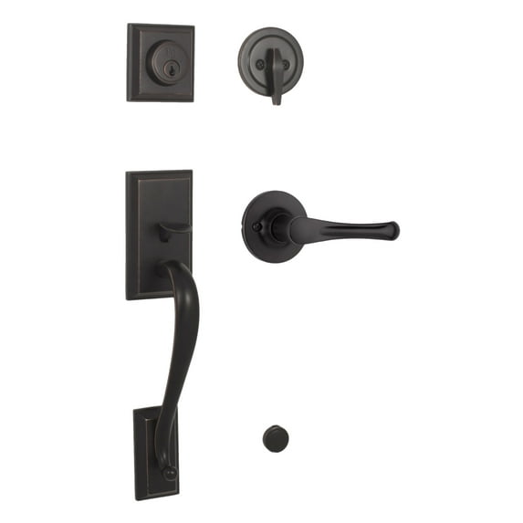 Weslock 02830-1V1FR2D Mercy Sectional Single Cylinder Keyed Entry Handleset - Bronze