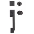 thumbnail image 1 of Weslock 02840-2S2FR2D Bailey Single Cylinder Handle Set with Salem Knob - Matte Black Finish, 1 of 2