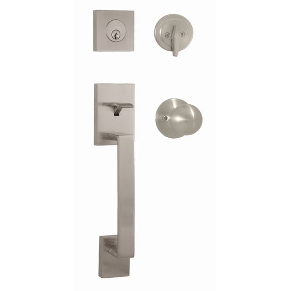 Weslock 02840-NGNFR2D Bailey Sectional Single Cylinder Keyed Entry Handleset - Nickel