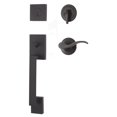 thumbnail image 1 of Weslock 02840-2X2FR2D Bailey Sectional Single Cylinder Keyed Entry Handleset - Black, 1 of 2