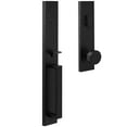thumbnail image 1 of Weslock 02890-242SL2D Xanthis Deadbolt Keyed One Side Handle Set with Mesa Knob, Matte Black, 1 of 9