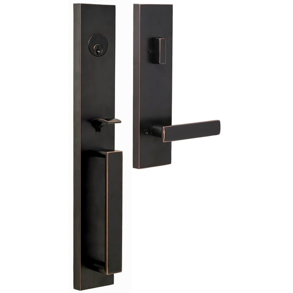 Weslock 02890-131SL2D Xanthis Single Cylinder Keyed Entry Handle Set - Bronze