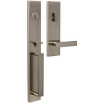 Weslock 02890-N3NSL2D Xanthis Deadbolt Keyed One Side Handle Set with Utica Lever, Satin Nickel