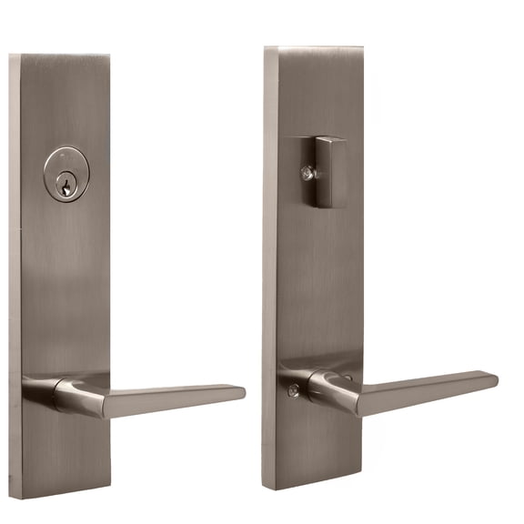 Weslock 066217N7NSL2D Addy Deadbolt Keyed One Side Handle Set with Philtower Lever, Satin Nickel