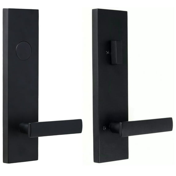 Weslock 0662532320020 Utica Non-Turning Two-Sided Dummy Door Lever Set - Black