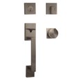 thumbnail image 1 of Weslock 02880-N4NFR2D Brookside Deadbolt Keyed One Side Handle Set with Mesa Knob, Satin Nickel, 1 of 6