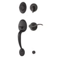 thumbnail image 1 of Weslock L2810-2X2FR2D Hillcrest Keyed One Side Left Hand Handle Set with   Haven Lever, Matte Black, 1 of 2